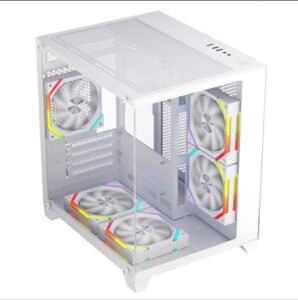 Carcasa 1stPLAYER® Gaming BV5-wh, 5 ventilatoare aRGB plus PWM - BV5 WHITE