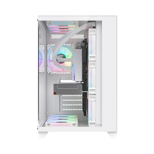 Case MV8 (ATX) WHITE, F&L SIDE PANEL: TEMPERED GLASS - MV8 WHITE