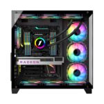 Case MV8 (ATX) BLACK, F&L SIDE PANEL: TEMPERED GLASS - MV8 BLACK