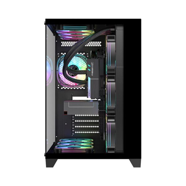 Case MV8 (ATX) BLACK, F&L SIDE PANEL: TEMPERED GLASS - MV8 BLACK