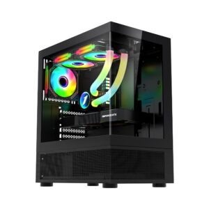 Carcasa 1STPLAYER MI7-A Mid Tower ARGB NEGRU - MI7-A BLACK