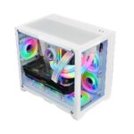 Carcasa 1STPLAYER MV6 Cube Tower ARGB ALB - MV6 WHITE