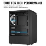 Carcasa Aerocool Bionic neagra, SPCC Steel ATX Mid Tower - BIONIC-G-BK-V2