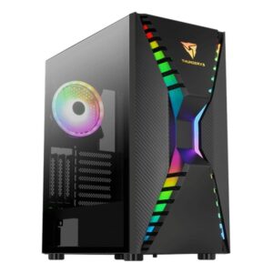 Carcasa Aerocool Cronus V1 neagra, SPCC Steel ATX Mid Tower - CRONUS-G-BK-V1