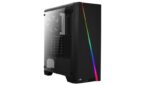Carcasa Aerocool Cylon Tempered Glass neagra, SPCC Steel ATX Mid Tower - CYLON-BG-BK