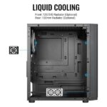 Carcasa Aerocool Hexform V2 RGB neagra, SPCC Steel ATX Mini Tower - HEXFORM-G-BK-V2