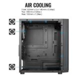 Carcasa Aerocool Hexform V2 RGB neagra, SPCC Steel ATX Mini Tower - HEXFORM-G-BK-V2