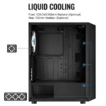 Carcasa Aerocool Hive neagra, SPCC ABS Steel ATX Mid Tower - HIVE-G-BK-V1