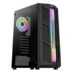 Carcasa Aerocool Prime ARGB, Mid-Tower, fara sursa, ATX, Black - PRIME-G-BK-V2