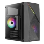 Carcasa Aerocool Raider Mini RGB neagra, SPCC Steel ATX Mini Tower - RAIDER MINI-G-BK-V