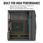 Carcasa Aerocool Raider Mini RGB neagra, SPCC Steel ATX Mini Tower - RAIDER MINI-G-BK-V