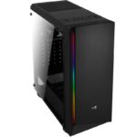 Carcasa Aerocool Rift neagra, SPCC Steel ATX Mid Tower - RIFT-BK