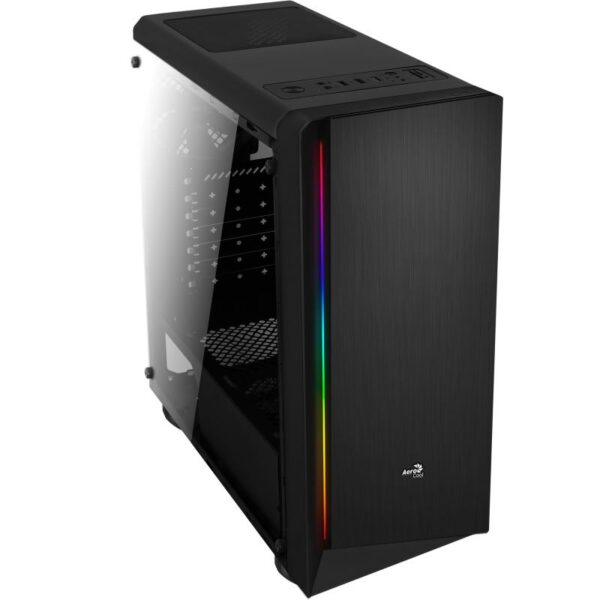 Carcasa Aerocool Rift neagra, SPCC Steel ATX Mid Tower - RIFT-BK