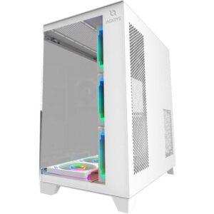 Carcasa AQIRYS Titan Mid Tower ARGB ALB, Tempered Glass - AQRYS_TITANWH