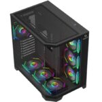 Carcasa AQIRYS Titan Mid Tower ARGB NEGRU, Tempered Glass - AQRYS_TITANBK