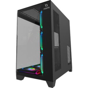 Carcasa AQIRYS Titan Mid Tower ARGB NEGRU, Tempered Glass - AQRYS_TITANBK