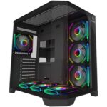 Carcasa AQIRYS Titan Mid Tower ARGB NEGRU, Tempered Glass - AQRYS_TITANBK