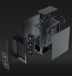 Carcasa Aqirys Ulas Midi Tower Black - AQRYS_ULAS - imagine 5