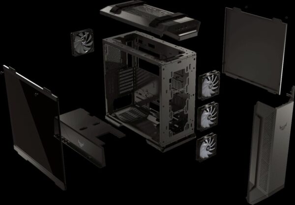 Carcasa ASUS TUF Gaming GT501, Middle Tower, fara sursa, ATX, Black - GT501 TUF GAMING