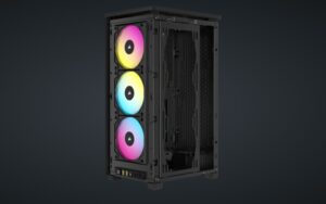 Carcasa Corsair 2000D Airflow RGB Mini-ITX, panou tempered glass - CC-9011246-WW