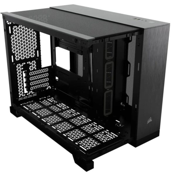 Carcasa CORSAIR 2500X Micro ATX Dual Chamber Black/Obsidian Aluminiun - CC-9011287-WW