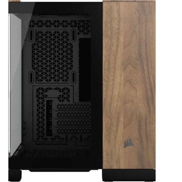 Carcasa CORSAIR 2500X Micro ATX Dual Chamber Black/Walnut Wood - CC-9011286-WW