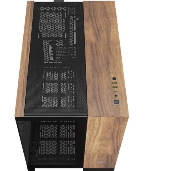 Carcasa CORSAIR 2500X Micro ATX Dual Chamber Black/Walnut Wood - CC-9011286-WW