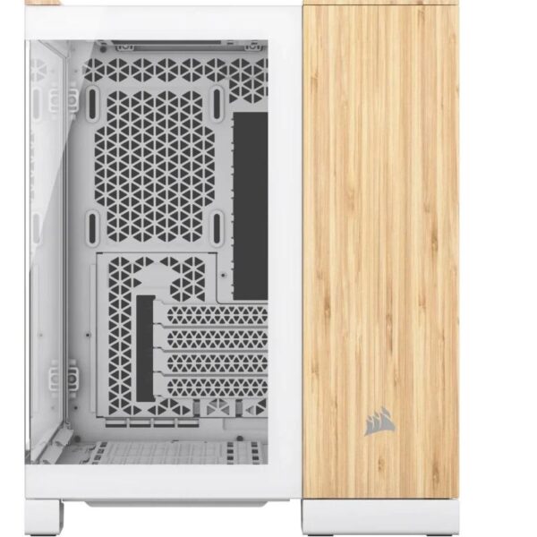 Carcasa CORSAIR 2500X Micro ATX Dual Chamber White/Bamboo Wood - CC-9011288-WW