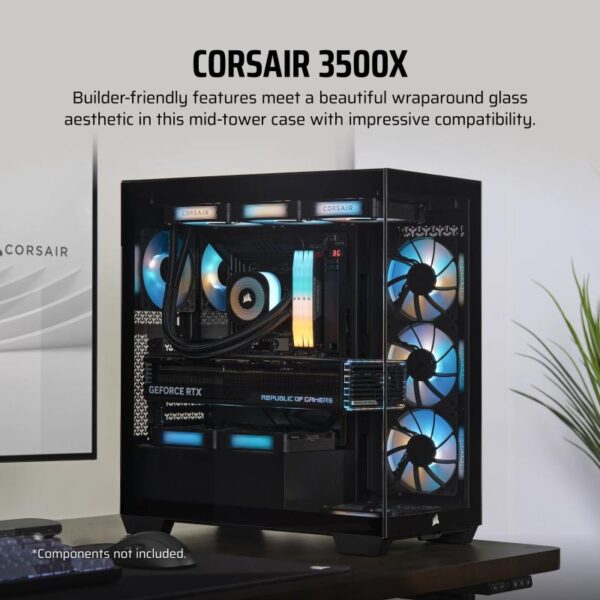 Carcasa CORSAIR 3500X Mid Tower NEGRU - CC-9011276-WW