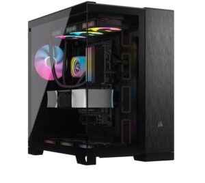 Carcasa CORSAIR 6500X Mid Tower DUAL CHAMBER NEGRU/OBSIDIAN ALUMINIUM - CC-9011283-WW