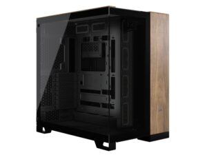 Carcasa CORSAIR 6500X Mid Tower DUAL CHAMBER NEGRU/WALNUT WOOD - CC-9011282-WW