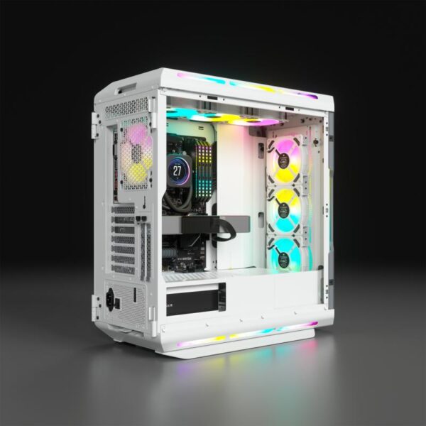 iCUE 5000T RGB Tempered Glass Mid-Tower ATX PC Case - White - CC-9011231-WW