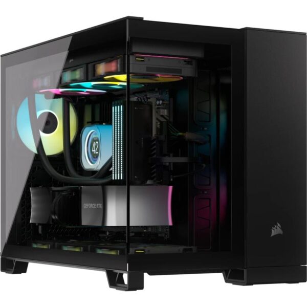 Carcasa CORSAIR iCUE LINK 2500X Micro ATX Dual Chamber NEGRU - CC-9011267-WW