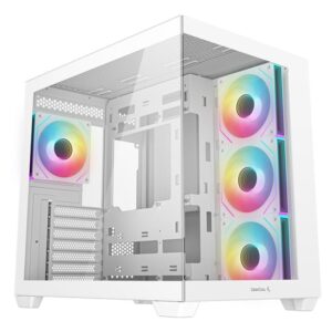 Carcasa DEEPCOOL CG550 4F Mid Tower ARGB ALB, Tempered Glass+ABS+SGCC - R-CG530-WHADA4-G-1