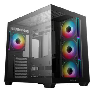 Carcasa DEEPCOOL CG550 4F Mid Tower ARGB NEGRU, Tempered - R-CG530-BKADA4-G-1