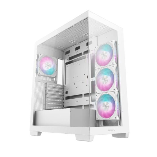 Carcasa DEEPCOOL CG580 4F Mid Tower ARGB ALB, Tempered Glass+ABS+SGCC - R-CG580-WHADA4-G-1