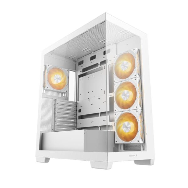 Carcasa DEEPCOOL CG580 4F Mid Tower ARGB ALB, Tempered Glass+ABS+SGCC - R-CG580-WHADA4-G-1