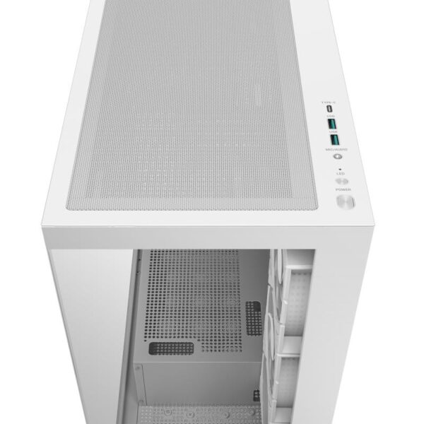 Carcasa DEEPCOOL CG580 4F Mid Tower ARGB ALB, Tempered Glass+ABS+SGCC - R-CG580-WHADA4-G-1