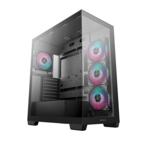 Carcasa DEEPCOOL CG580 4F Mid Tower ARGB NEGRU, Tempered - R-CG580-BKADA4-G-1