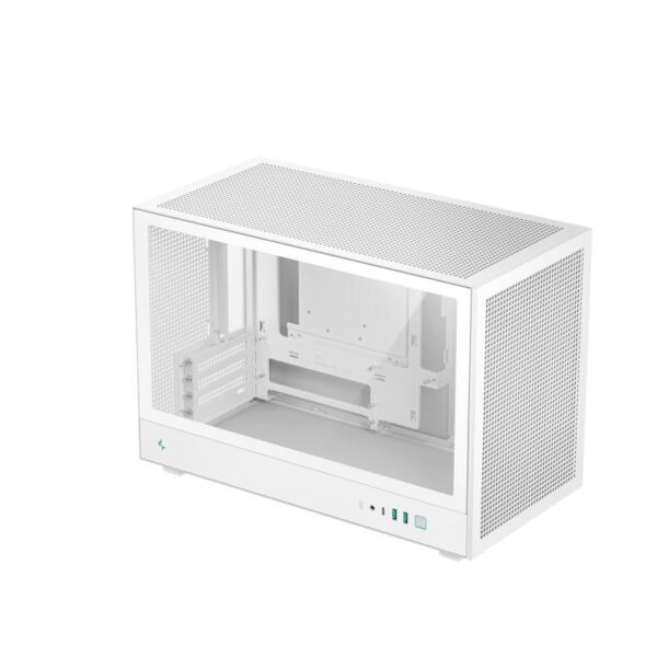 Carcasa DEEPCOOL CH260 Mini Tower ALB, Tempered Glass - R-CH260-WHNGM0-G-1