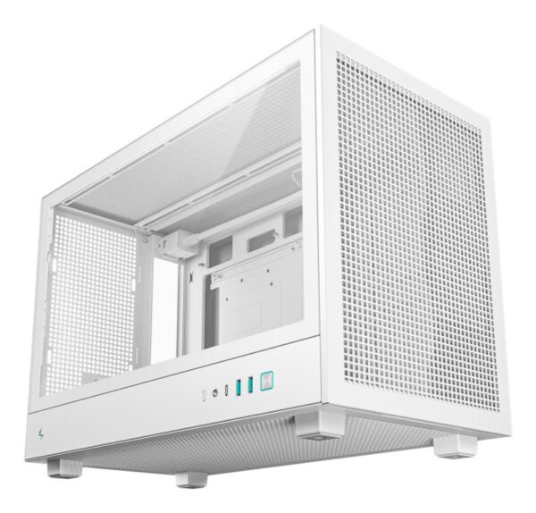 Carcasa DEEPCOOL CH260 Mini Tower ALB, Tempered Glass - R-CH260-WHNGM0-G-1