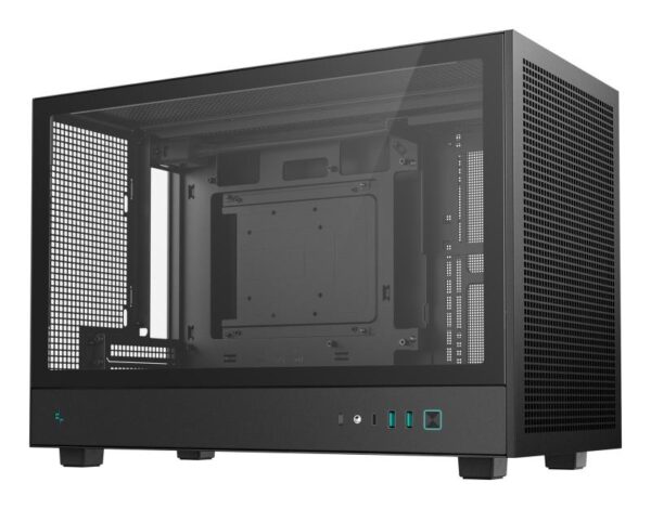 Carcasa DEEPCOOL CH260 Mini Tower NEGRU, Tempered Glass - R-CH260-BKNGM0-G-1