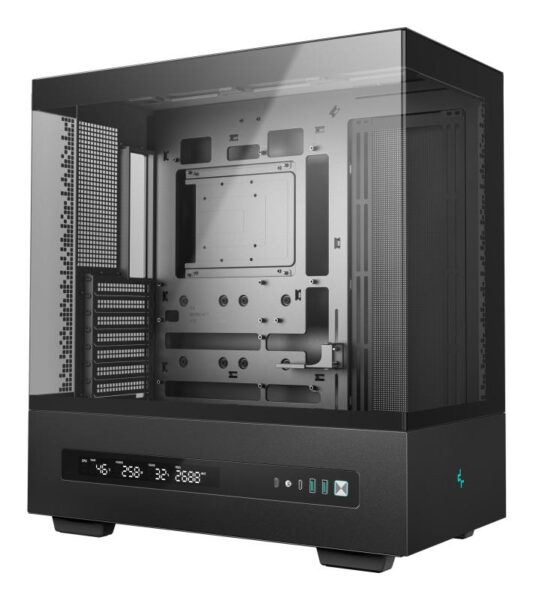 Carcasa DEEPCOOL CH690 DIGITAL Mid Tower NEGRU, Tempered Glass+ - R-CH690-BKNNA0D-G-1