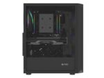 Carcasa FURY SHOBO SH4F Mid Tower RGB NEGRU, Tempered Glass - NFO-2154