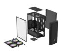 Carcasa FURY SHOBO SH4F Mid Tower RGB NEGRU, Tempered Glass - NFO-2154