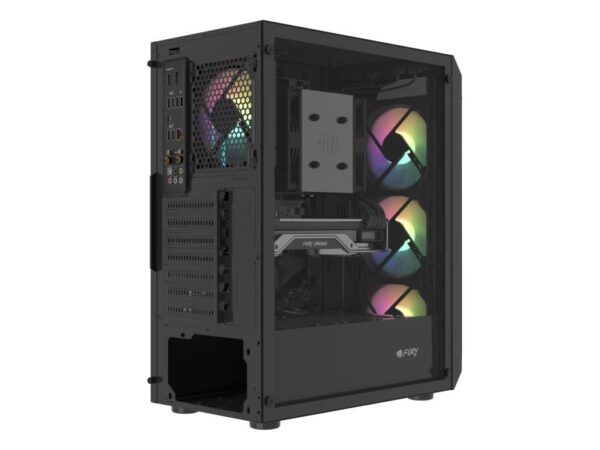 Carcasa FURY SHOBO SH4F Mid Tower RGB NEGRU, Tempered Glass - NFO-2154