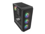 Carcasa FURY SHOBO SH4F Mid Tower RGB NEGRU, Tempered Glass - NFO-2154