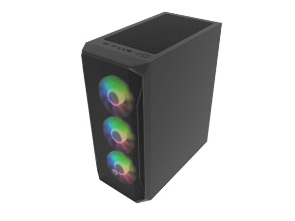Carcasa FURY SHOBO SH4F Mid Tower RGB NEGRU, Tempered Glass - NFO-2154