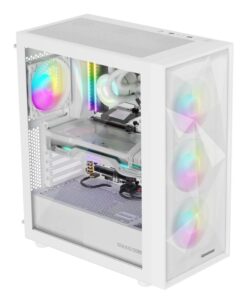 Carcasa GENESIS DIAXID 605 Mid Tower ARGB ALB, Tempered Glass - NPC-2173