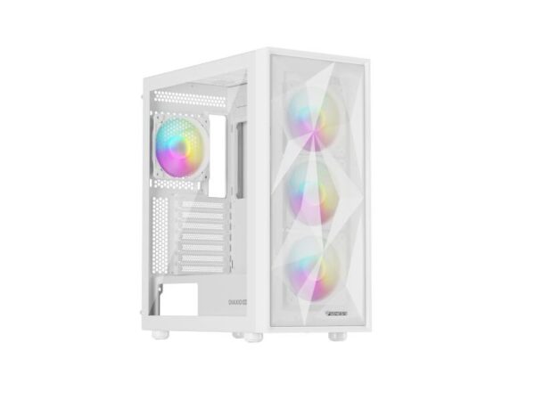 Carcasa GENESIS DIAXID 605 Mid Tower ARGB ALB, Tempered Glass - NPC-2173